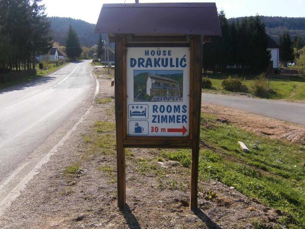 House Drakulic Hotell Korenica Eksteriør bilde